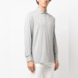 RLX Ralph Lauren, medium, long sleeve polo, gray